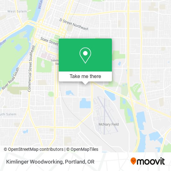 Kimlinger Woodworking map