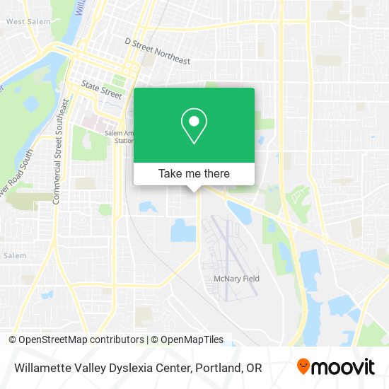 Willamette Valley Dyslexia Center map