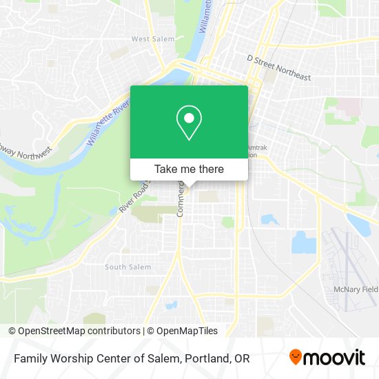 Family Worship Center of Salem map