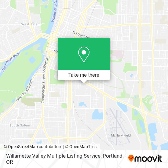 Willamette Valley Multiple Listing Service map