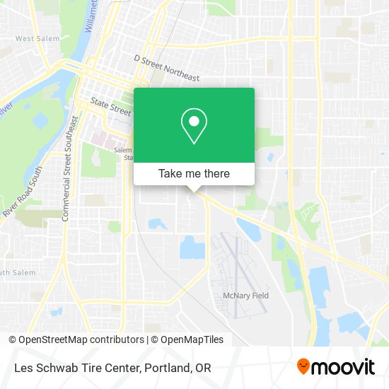Mapa de Les Schwab Tire Center