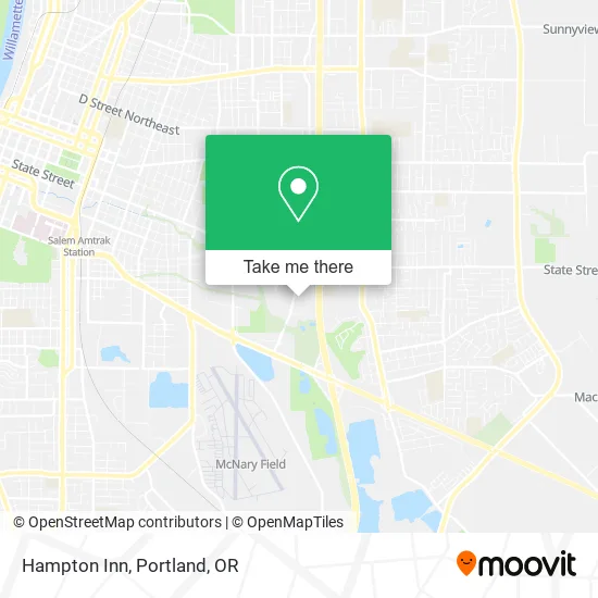 Hampton Inn map