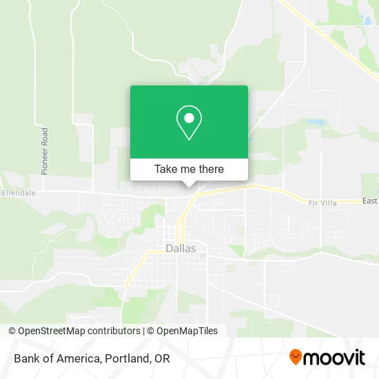 Bank of America map