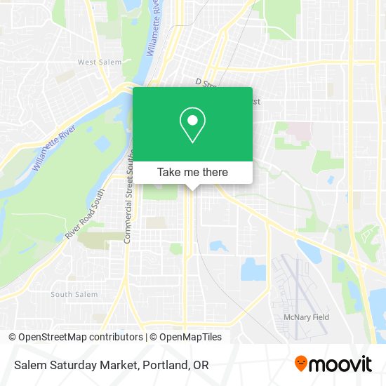Mapa de Salem Saturday Market