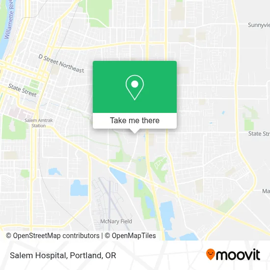 Salem Hospital map