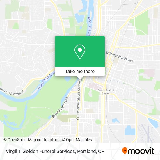 Virgil T Golden Funeral Services map