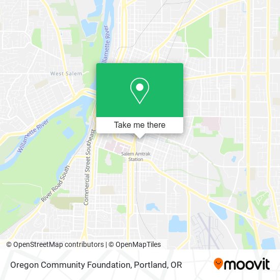 Mapa de Oregon Community Foundation