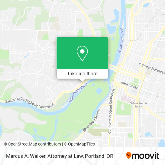 Marcus A. Walker, Attorney at Law map