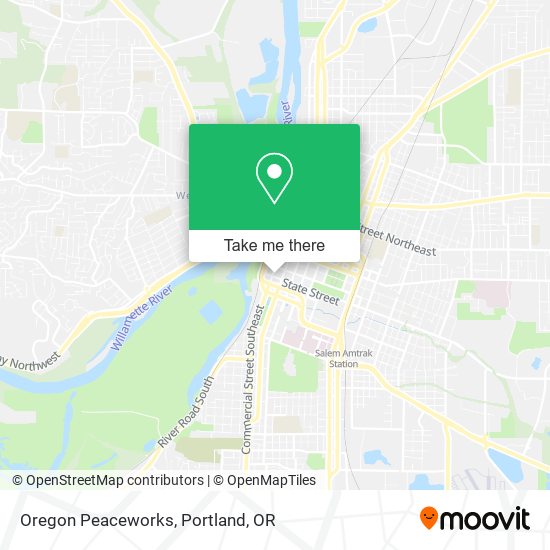 Oregon Peaceworks map