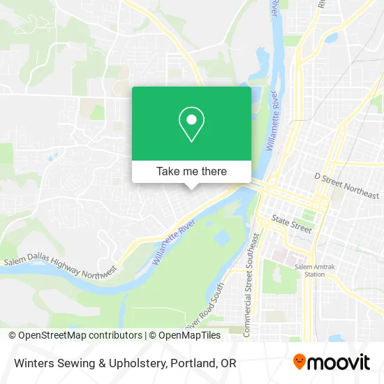 Mapa de Winters Sewing & Upholstery