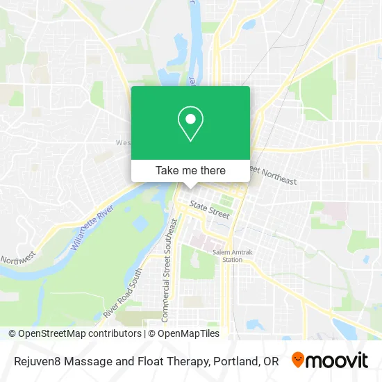 Rejuven8 Massage and Float Therapy map