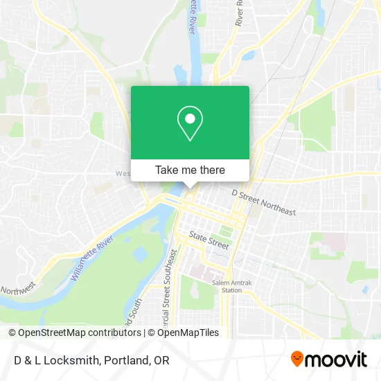 D & L Locksmith map
