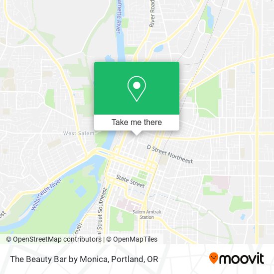 The Beauty Bar by Monica map