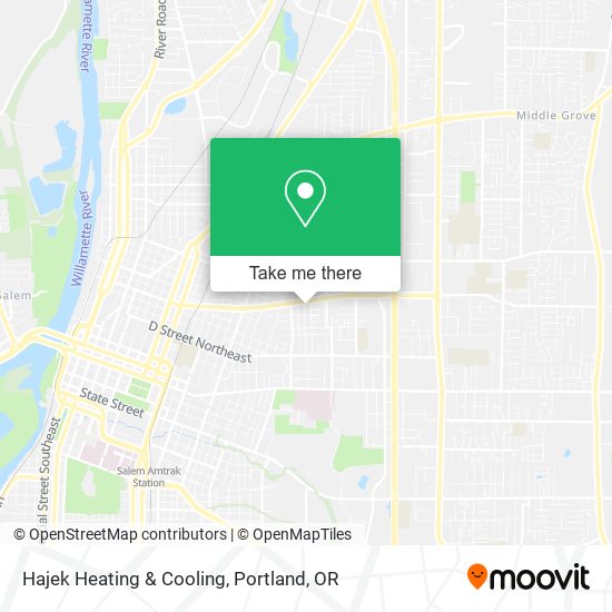 Hajek Heating & Cooling map
