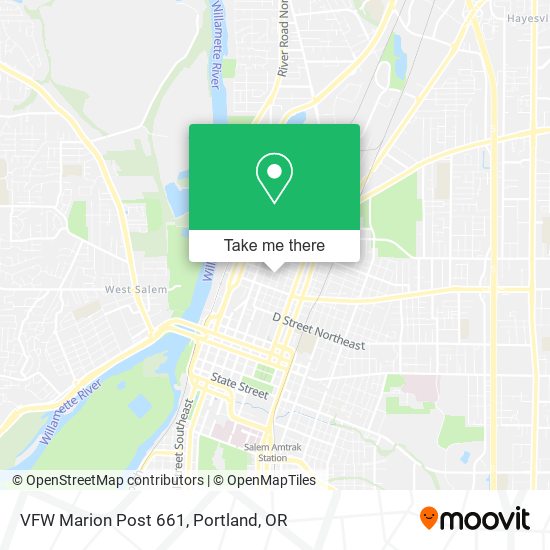 VFW Marion Post 661 map