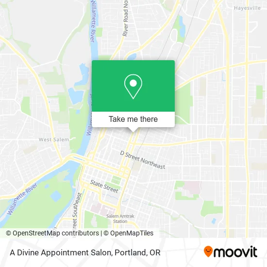 A Divine Appointment Salon map