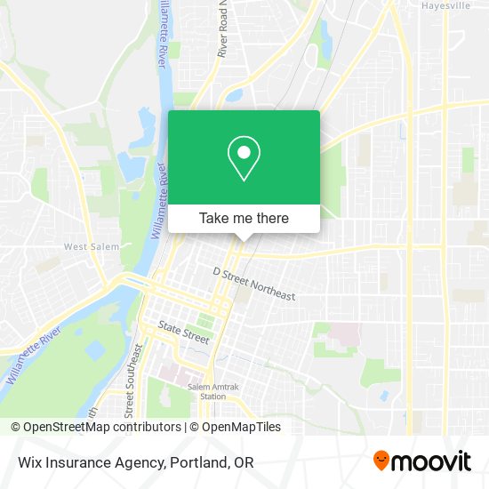 Mapa de Wix Insurance Agency