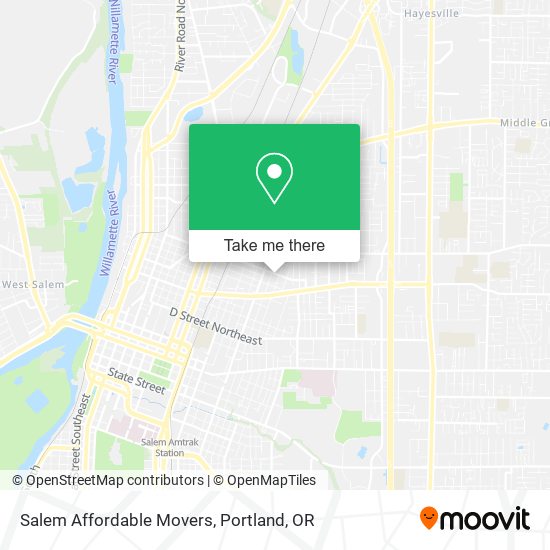 Mapa de Salem Affordable Movers