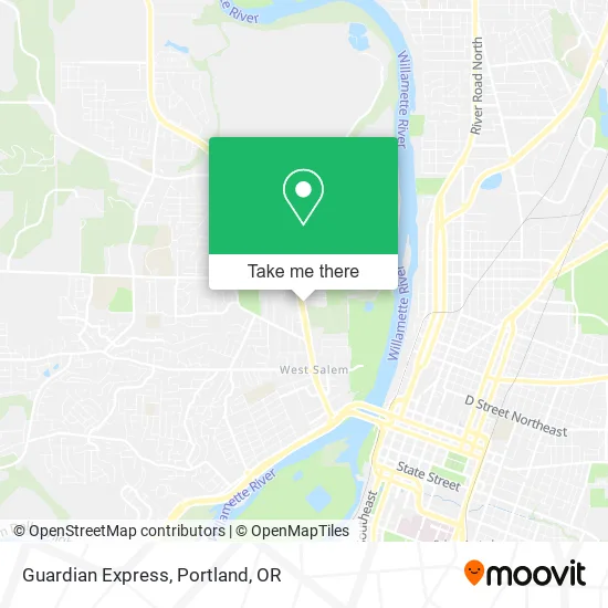 Guardian Express map