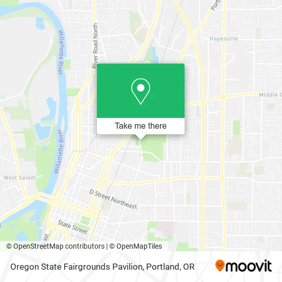Mapa de Oregon State Fairgrounds Pavilion