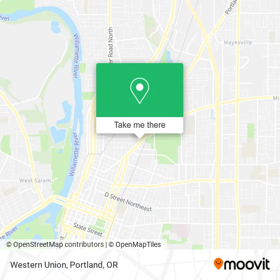 Mapa de Western Union