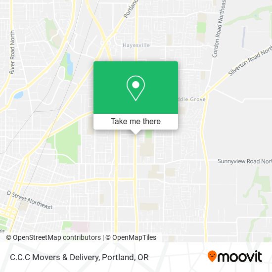 C.C.C Movers & Delivery map