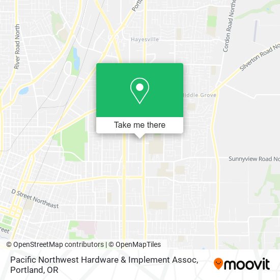 Pacific Northwest Hardware & Implement Assoc map