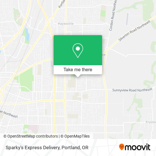 Sparky's Express Delivery map