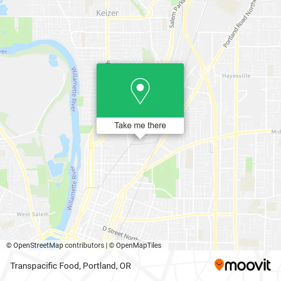 Transpacific Food map