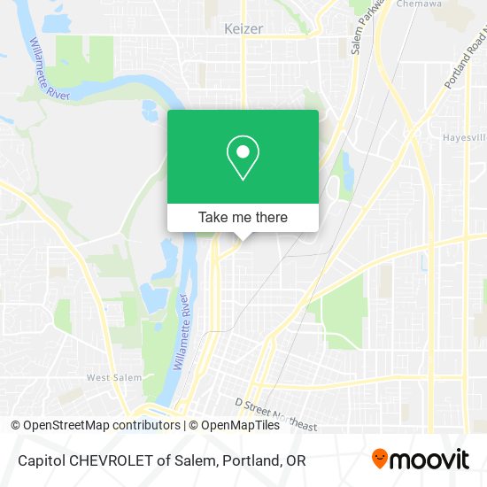 Mapa de Capitol CHEVROLET of Salem