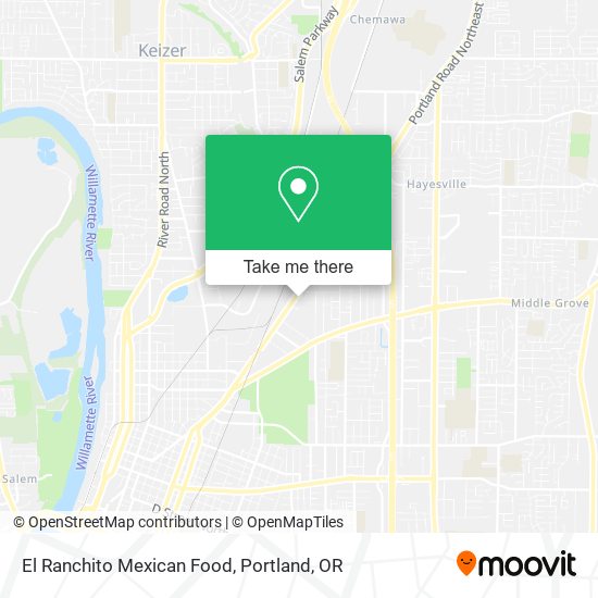 Mapa de El Ranchito Mexican Food