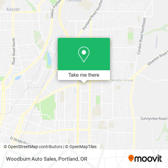 Mapa de Woodburn Auto Sales