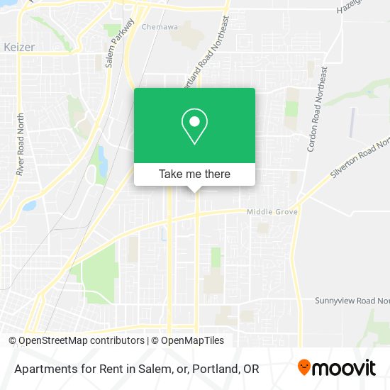 Mapa de Apartments for Rent in Salem, or