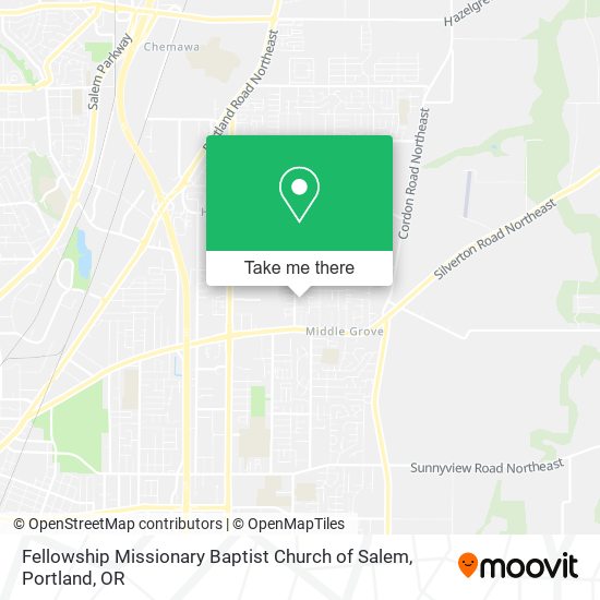 Fellowship Missionary Baptist Church of Salem map