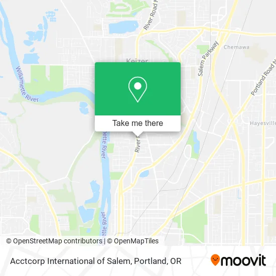 Mapa de Acctcorp International of Salem