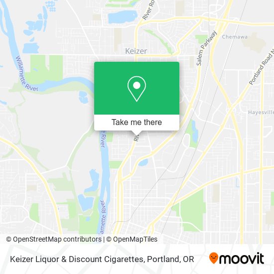 Mapa de Keizer Liquor & Discount Cigarettes