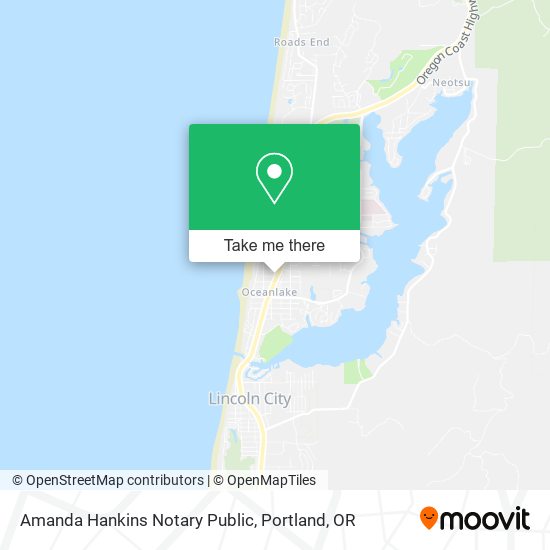 Mapa de Amanda Hankins Notary Public