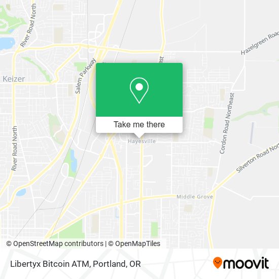 Mapa de Libertyx Bitcoin ATM