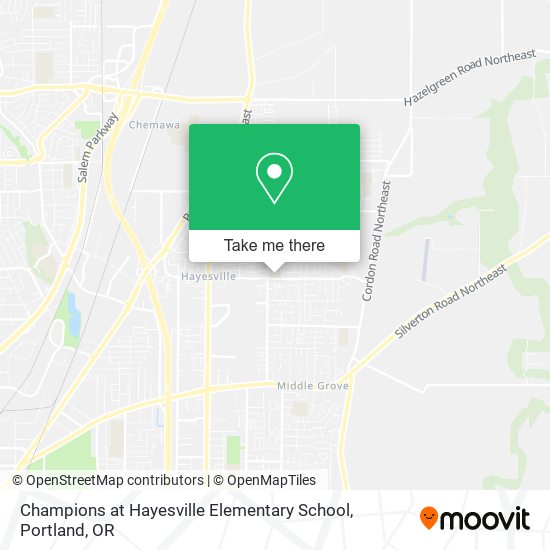 Mapa de Champions at Hayesville Elementary School