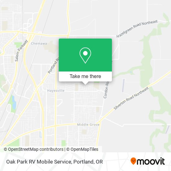 Mapa de Oak Park RV Mobile Service