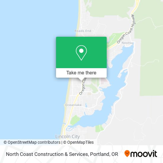 North Coast Construction & Services map