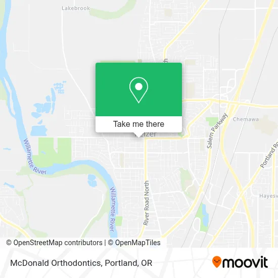 McDonald Orthodontics map