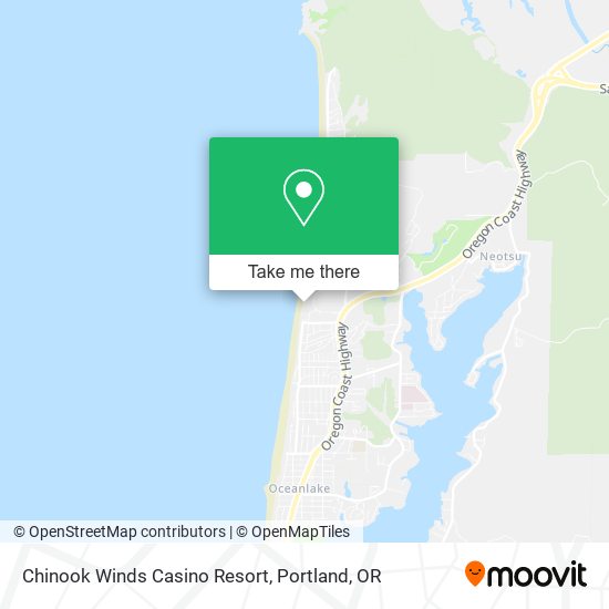 Mapa de Chinook Winds Casino Resort