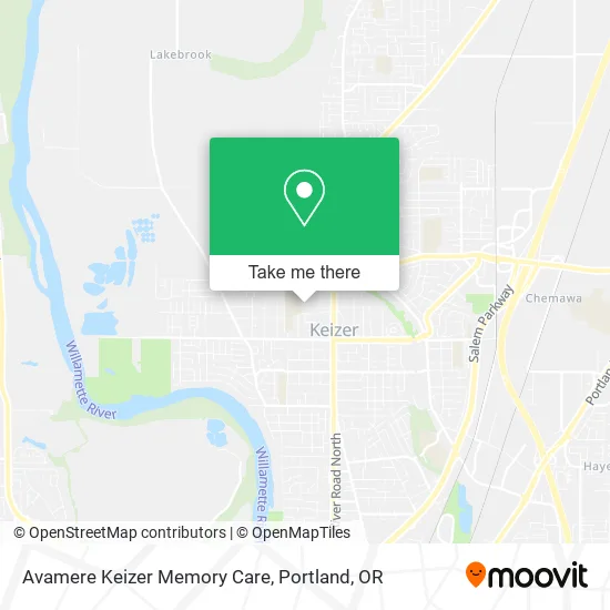 Avamere Keizer Memory Care map