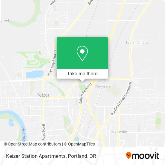 Keizer Station Apartments map