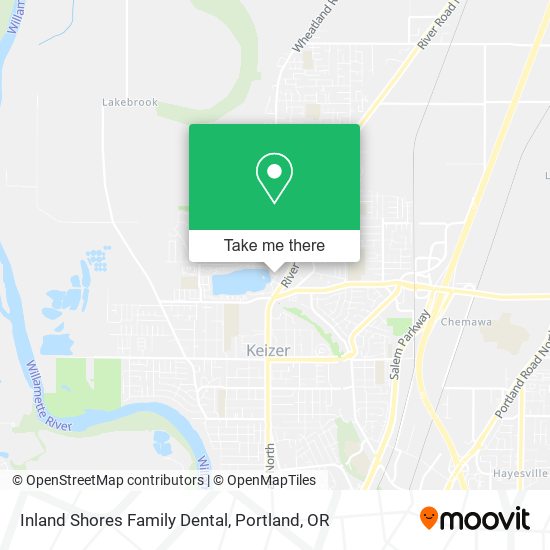Inland Shores Family Dental map