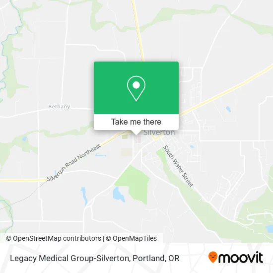 Legacy Medical Group-Silverton map