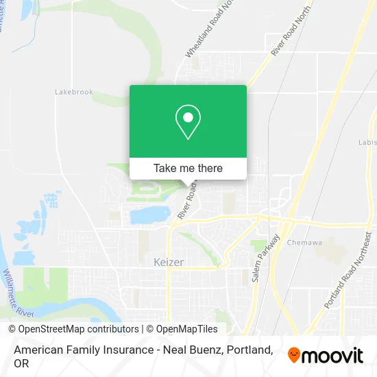 American Family Insurance - Neal Buenz map