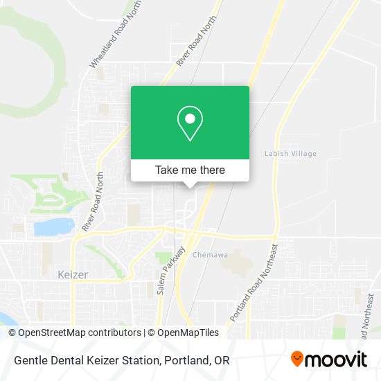 Mapa de Gentle Dental Keizer Station