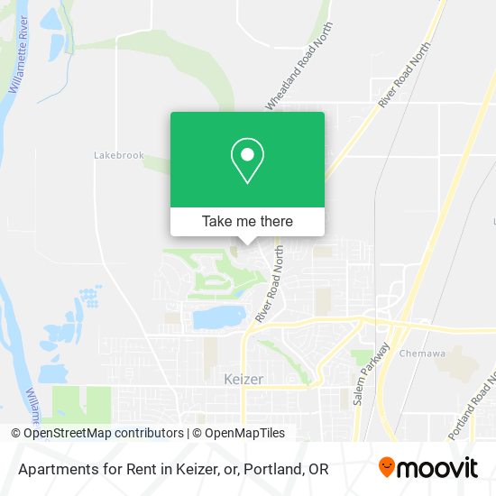 Mapa de Apartments for Rent in Keizer, or